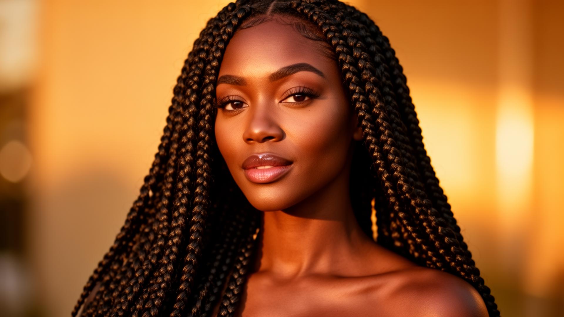 Beautiful African hair braiding